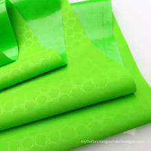 Green Heat-Welding Football Printed Tasteless 75D Polyester Laminated Waterproof Polyether TPU Fabric